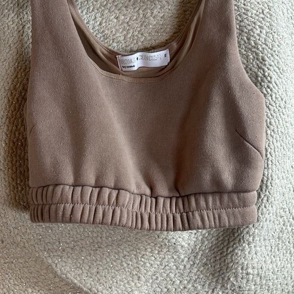 Brown sweatshirt sport bra - Picture 3 of 4